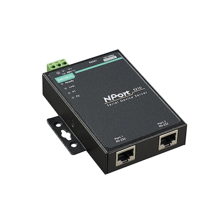 Moxa 2Port Device Server, 10/100M Eth., Rs-232, Rj45 8Pin, Nport 5210 NPort 5210